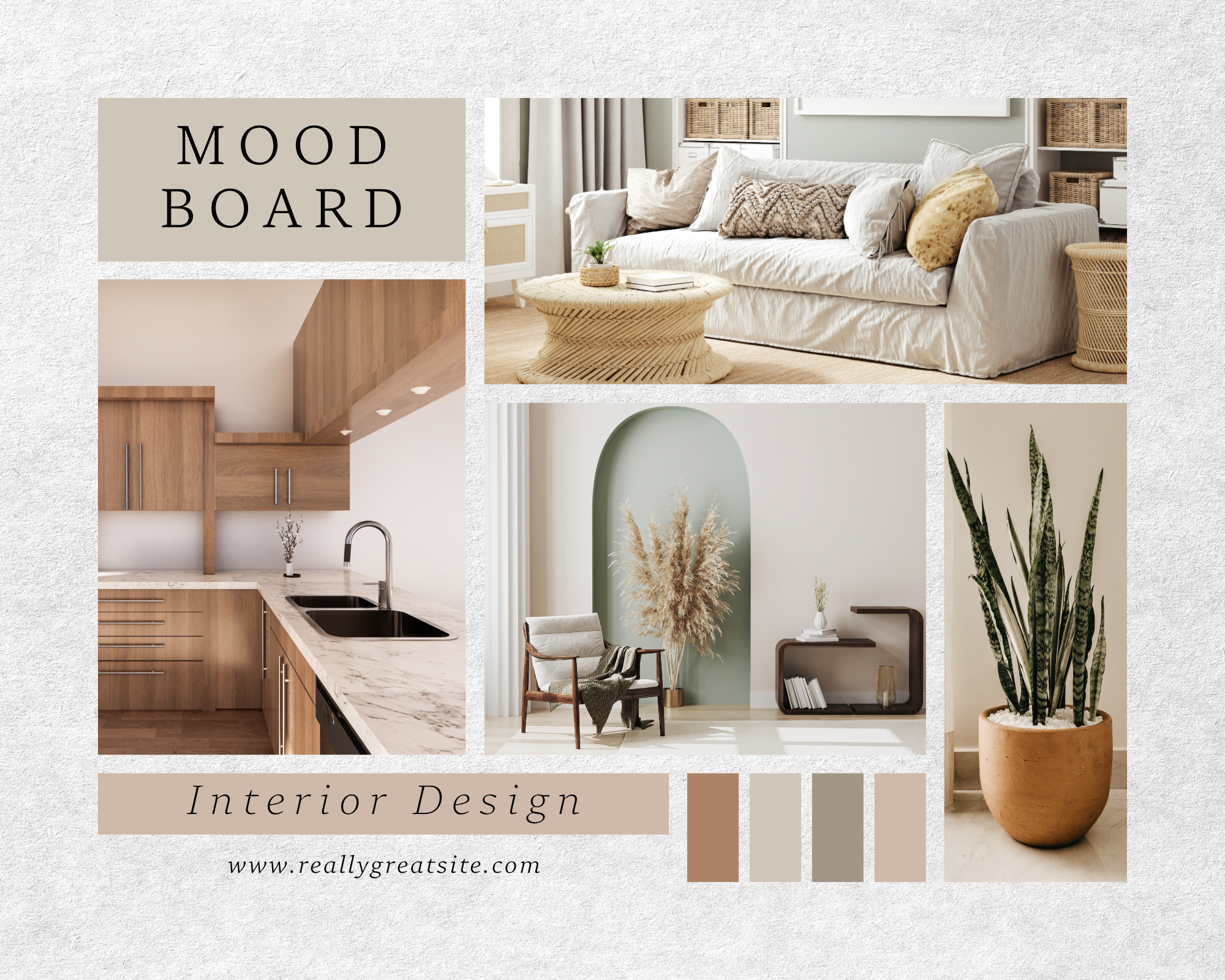 Home Décor Mood Board Template