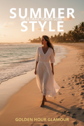 Summer lookbook beach lifestyle cover